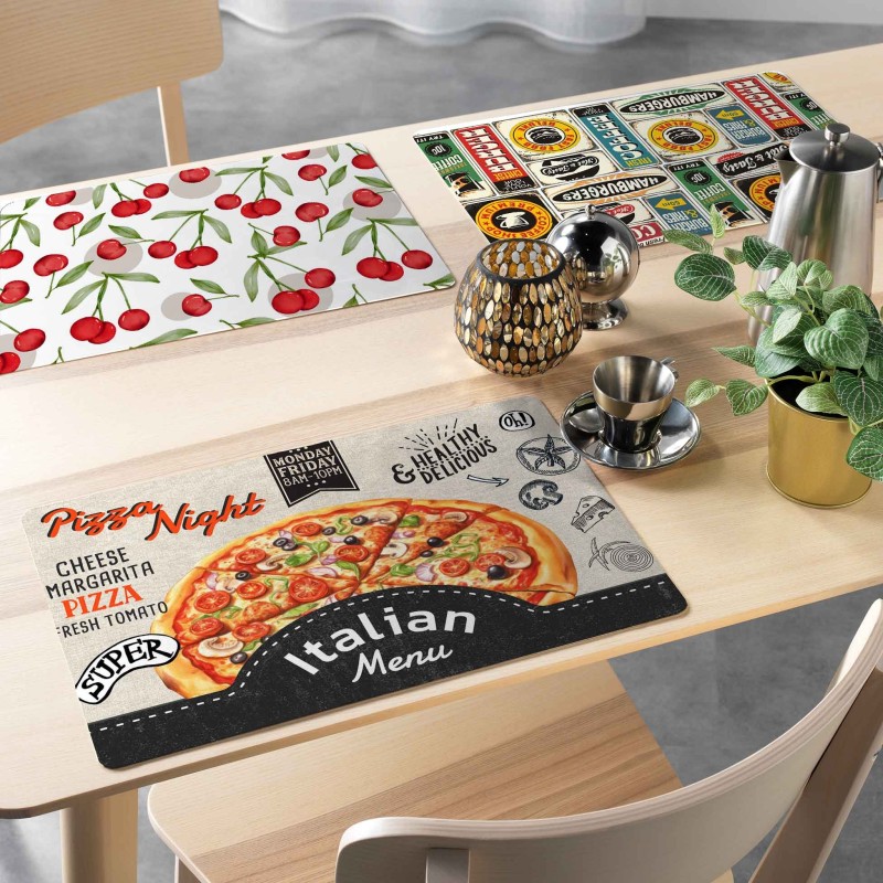 Set de table Pizza – 28 x 44 cm – Style italien et ambiance gourmande