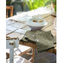Lot de 3 serviettes de table Gaia 40x40 cm – 100% gaze de coton – Plusieurs couleurs