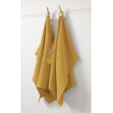 Lot de 2 essuie-mains Gaia 50x70 cm – 100% gaze de coton – Plusieurs coloris