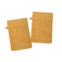 Lot de 2 gants de toilette Lylia 15x21 cm – 100% coton éponge – Plusieurs coloris