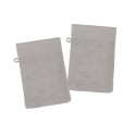 Lot de 2 gants de toilette Lylia 15x21 cm – 100% coton éponge – Plusieurs coloris