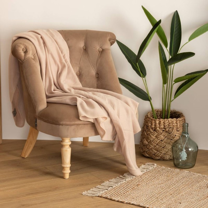 Plaid Légèreté 125x150 cm – Polaire douce, coutures surpiquées, plusieurs coloris