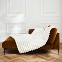 Plaid Serenity crème ou sable – ultra doux effet peluche | 125x150 cm ou 180x220 cm