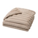Plaid Serenity crème ou sable – ultra doux effet peluche | 125x150 cm ou 180x220 cm