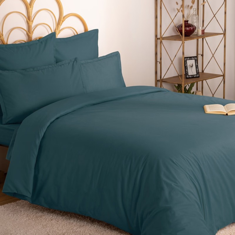 Housse de couette 100% coton – 140x200 ou 220x240 cm – Coloris au choix | Linge de lit confortable et durable