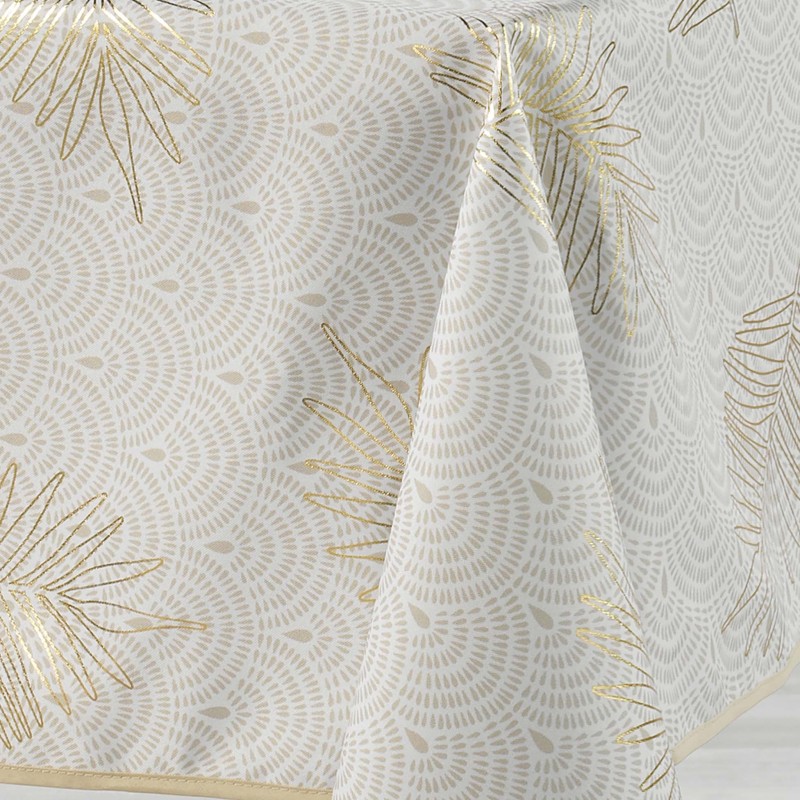 Nappe 145 x 240 cm métallisée – Sunny Gold