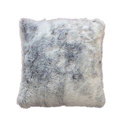 Coussin déhoussable Antartic 45×45 cm gris – Doux & décoratif