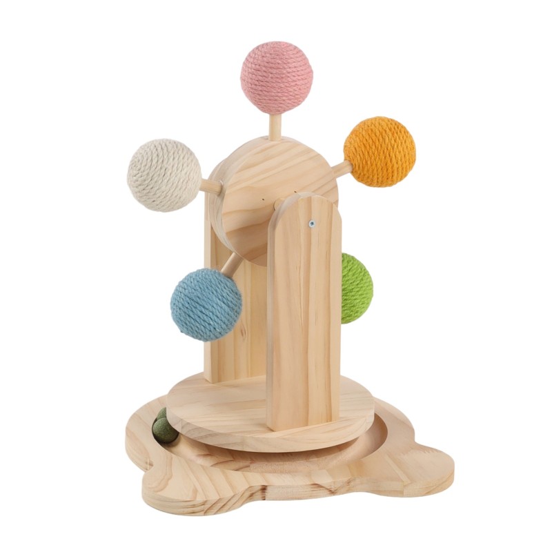 Jouet à Griffer Chat Chip – Bois Interactif avec Circuit & Cataire