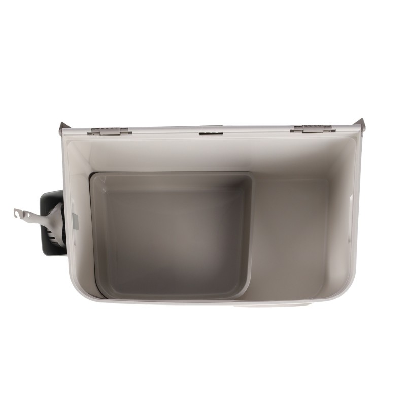 Toilette Chat Barik Blanc – Bac à Litière Fermé, Pratique et Hygiénique