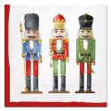 Serviettes Casse-Noisette Noël - Décoration de Table Traditionnelle (Lot de 20)