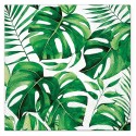20 Serviettes Papier Tropicales 33x33 cm - Motif Monstera