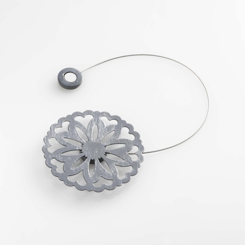 Embrasse magnétique Rosace pour rideau - 3 coloris au choix