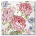 20 serviettes papier 33x33 cm Roses de Julietta - Floral Chic