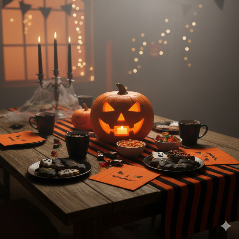 Lot de 20 serviettes papier Citrouille Halloween | La Redoute Intérieurs