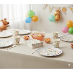 20 Serviettes Papier Leo l'Explorateur 33cm - Thème Jungle