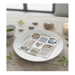 Lot de 20 Serviettes Papier 33x33 cm - Motif Liberté | 1001kdoo