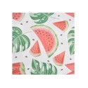 Lot de 20 Serviettes Papier Pastèque - Déco Table Été & Anniversaire