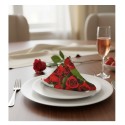 Lot de 20 Serviettes Papier Bouquet de Roses 33x33 cm | 1001kdoo