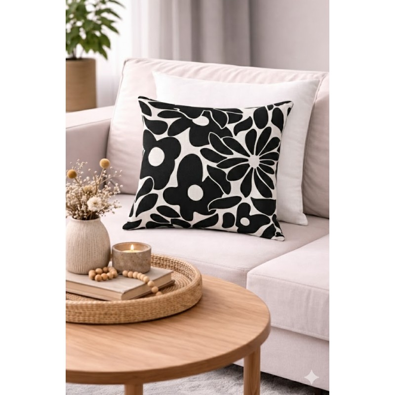 Housse de Coussin Tropical 40x40 cm - Déco Jungle Exotique