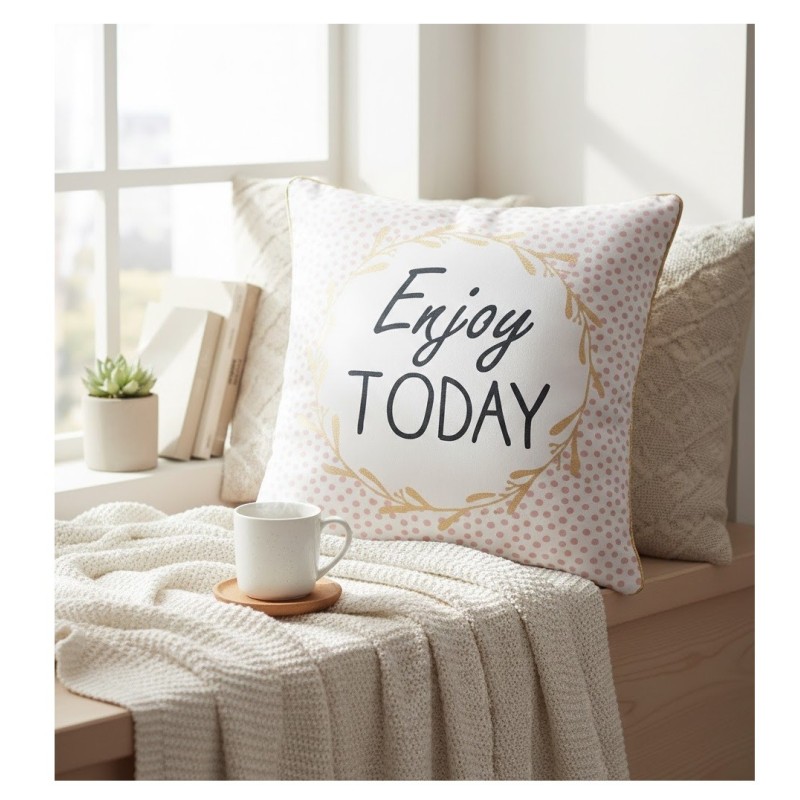 Housse de Coussin 40x40 cm - Enjoy Today