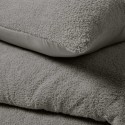 Housse de couette Bouclette Anthracite 220x240 + 2 taies