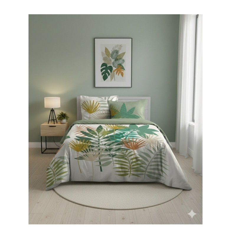 Parure de lit 220x240 cm tropicale Giovanna – coton
