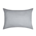 1 Taie d'oreiller coton uni 50 x 70 cm Edens gris clair