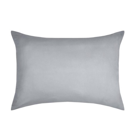 1 Taie d'oreiller coton uni 50 x 70 cm Edens gris clair