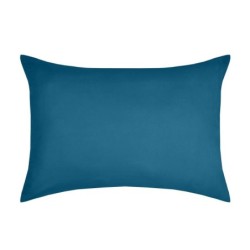 1 Taie d'oreiller coton uni 50 x 70 cm Edens petrole