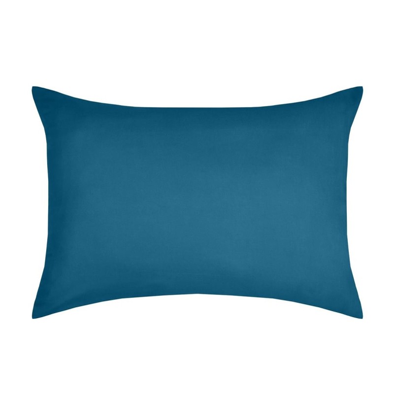 1 Taie d'oreiller coton uni 50 x 70 cm Edens petrole