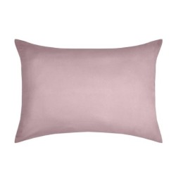 1 Taie d'oreiller coton uni 50 x 70 cm Edens rose