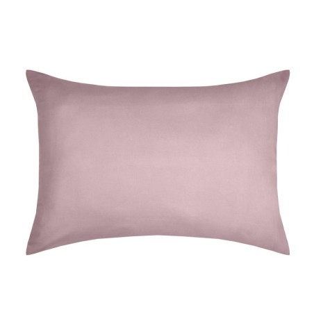 1 Taie d'oreiller coton uni 50 x 70 cm Edens rose