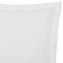 1 Taie d'oreiller percale de coton uni 50 x 70 cm Harmonie blanc