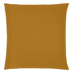 1 Taie d'oreiller percale de coton uni 63 x 63 cm Harmonie mordore