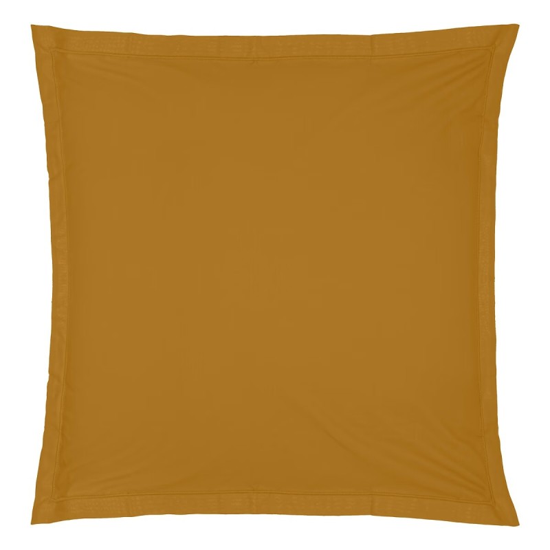 1 Taie d'oreiller percale de coton uni 63 x 63 cm Harmonie mordore