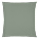 1 Taie d'oreiller percale de coton uni 63 x 63 cm Harmonie tilleul