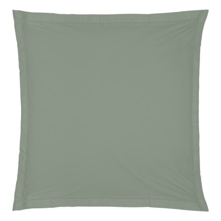 1 Taie d'oreiller percale de coton uni 63 x 63 cm Harmonie tilleul