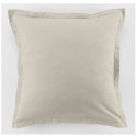 2 Taies d'oreiller uni 63 x 63 cm Passion ivoire