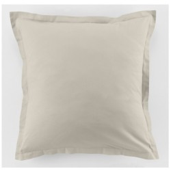 2 Taies d'oreiller uni 63 x 63 cm Passion ivoire
