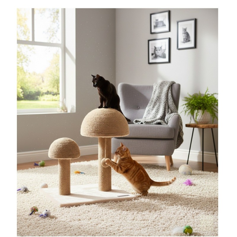 Arbre a griffer pour chat Champignon