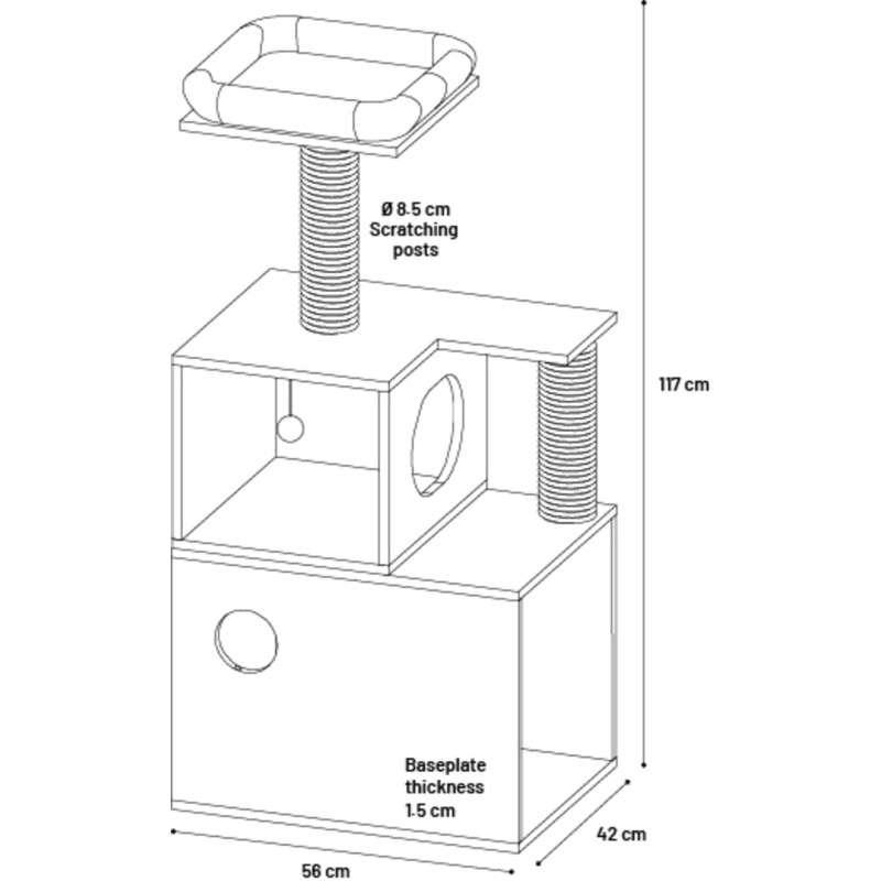 Arbre a griffer pour chat Miribel