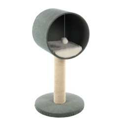 Arbre Griffoir pour chat avec cachette et jeu Scandi