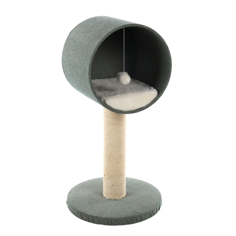 Arbre Griffoir pour chat avec cachette et jeu Scandi