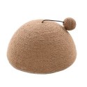 Jouet à Griffer pour Chat Coupole en Jute avec Balle Sonore