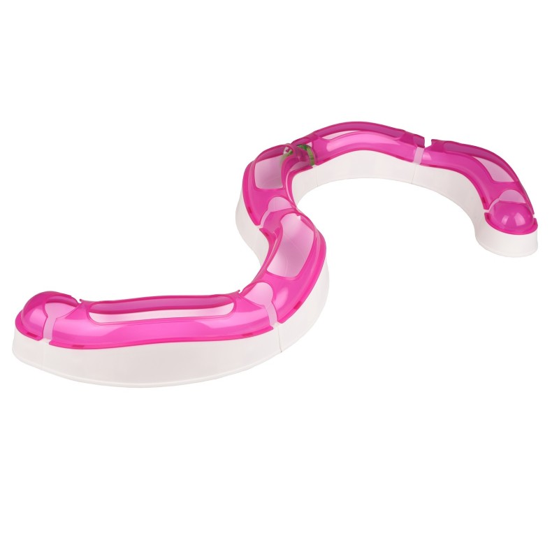 Tunnel interactif pour chat avec balle