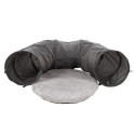 Jeu Tunnel interactif pour chat Gris foncé avec balle 95 cm