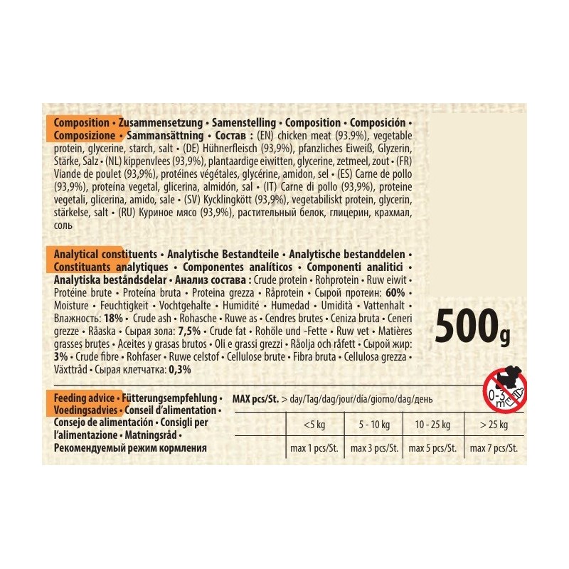 Friandise Lanières avec poulet