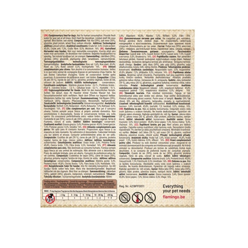 Friandise pour chien Cote avec Yack