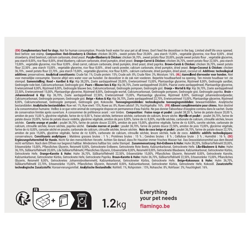 Friandises en lot pour chien Donut avec poulet