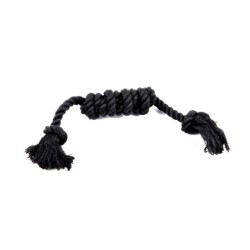 Jeu corde multi noeuds noir pour chien